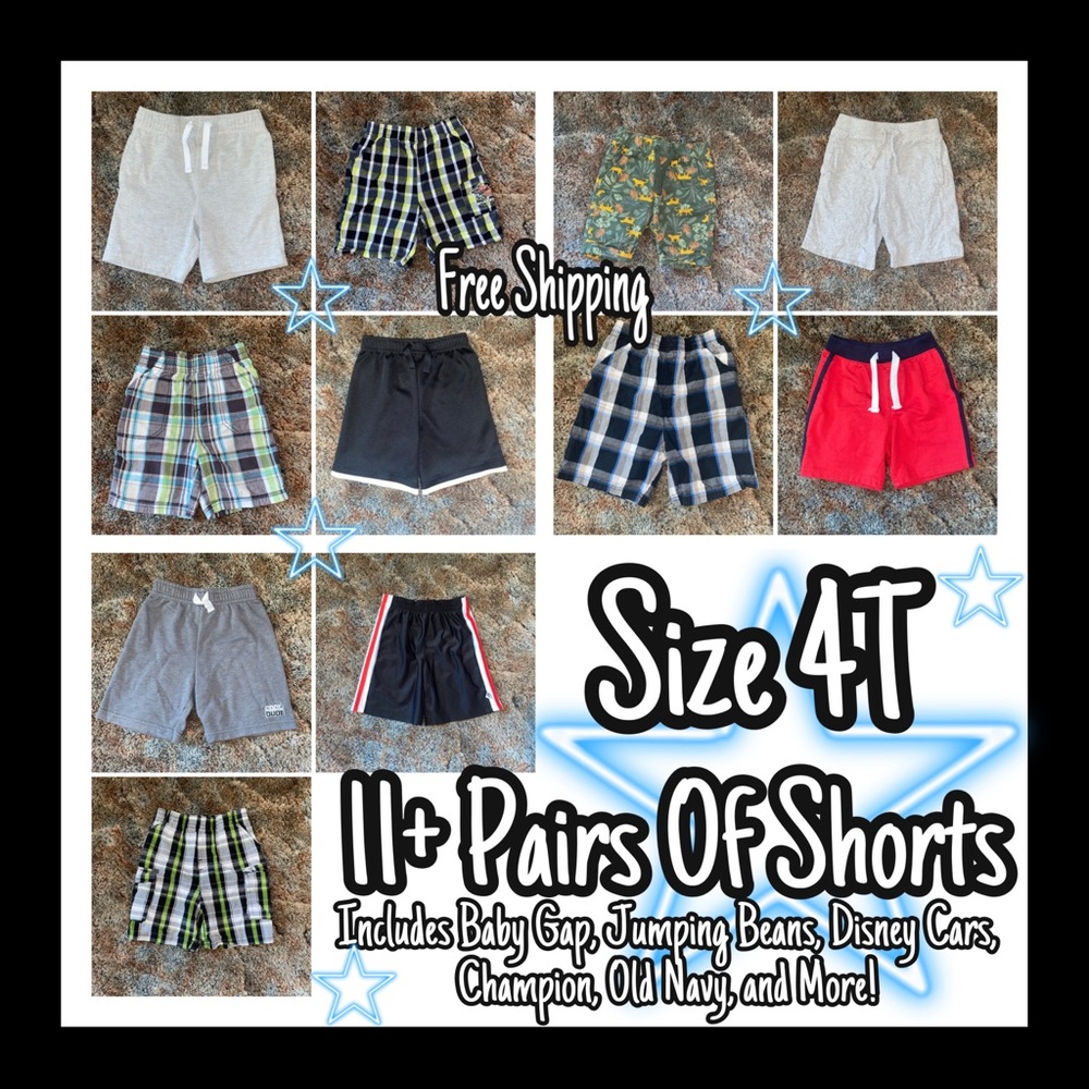 Little Boy Toddler Shorts Bundle 11+ Pairs Size 4T